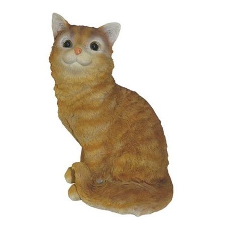 MICHAEL CARR DESIGNS Michael Carr Designs MCD80003Y Cat Sitting Up Statue - Yellow MCD80003Y